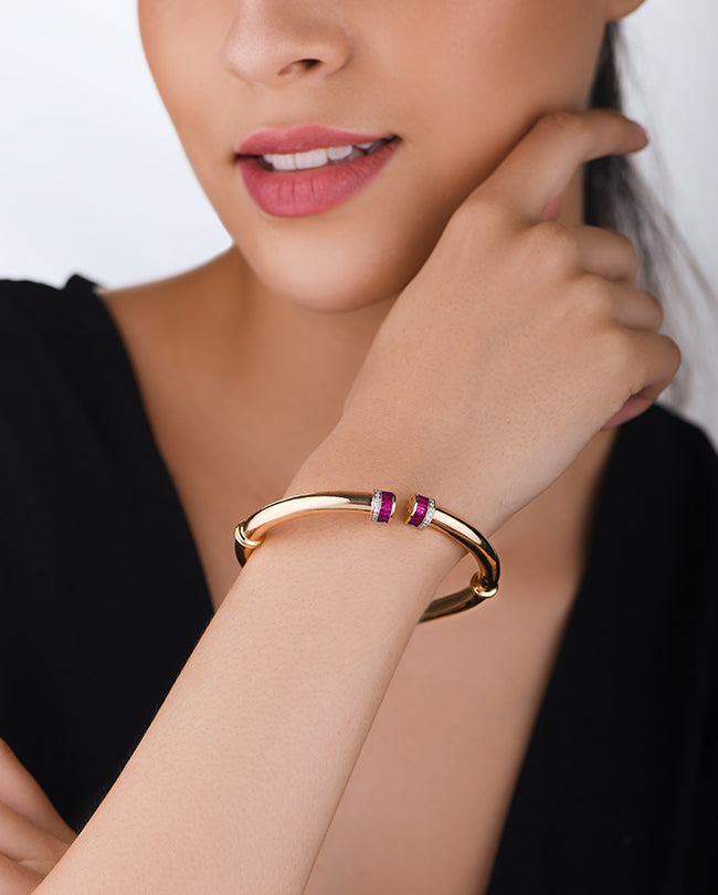 Diamond and Ruby bracelet